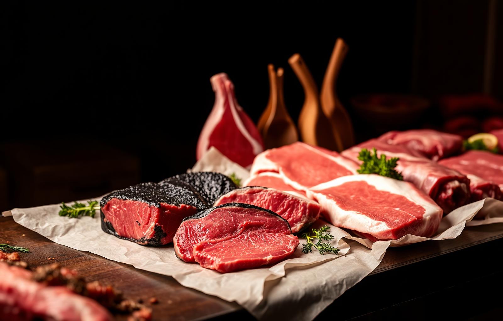 Premium fresh meat selection